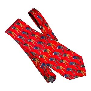 Golfer Men’s Silk Neck Tie